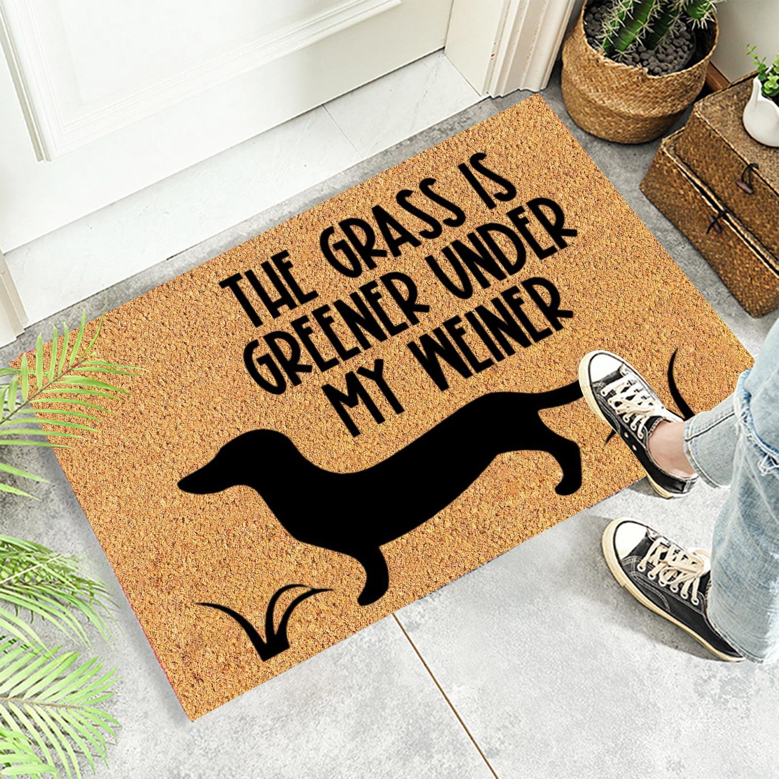 kjfeif The Grass Is Greener Under My Weiner - Funny Personalized
