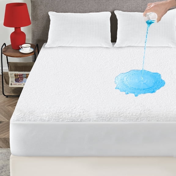 AGALI Queen Mattress Protector - Waterproof & Breathable Terry Top, Noiseless, Hypoallergenic, Fitted 18" Deep Mattress Cover for Kids, Adults, Elderly & Pets, Machine Washable Bed Pad