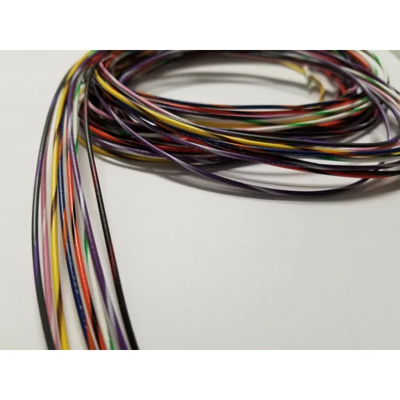 24 Awg Gauge Stranded Hook Up Wire Kit 5 Ft Ea 8 Color W Stripe Ul1007 300 Volt