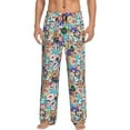 thumbnail image 1 of Balery Colored Casino Chips Pantalones de pijama para hombre, pijama ultraligero, pantalón de descanso-3X-Large, 1 of 6