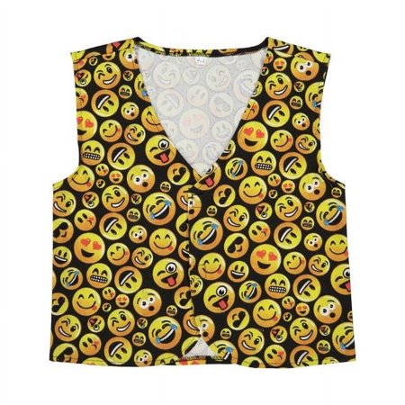 Dress Up America 883-S Emoji Kids Vest - Small - Age Group 4-6 Years