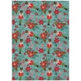 thumbnail image 2 of Addison Rugs Chantille Indoor/Outdoor Transitional Holiday Nutcracker Teal Machine Washable Rectangle Rug, 10' x 14', 2 of 7
