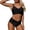 Black, variant on Bikini Sets for Women - String Micro Bikinis 2 Piece Swimsuit Halter Triangle Brazilian Bathing Suit
