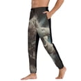 thumbnail image 3 of Kdxio Astronaut Polar Bear Roar Pattern Joggers,Sweatpants for Men with Pockets-Medium, 3 of 5