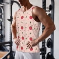 thumbnail image 5 of Daiia Strawberry Printed Men's Quick Dry Fit Muscle Tank Top Slim-Fit Tank Workout Tank Top Lightweight Sports Tank Top-Medium, 5 of 7