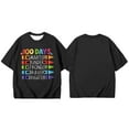 thumbnail image 4 of 100 Days Of School T Shirt Girls Letter Print Cotton Short Sleeve Round Neck Summer Tops T-Shirt Boys & Girls Shirts 3-4 Years, 4 of 4