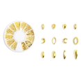 thumbnail image 1 of Remaches de cadena de Metal para decoración de uñas, tachuelas de cristal para decoración de uñas, oro, plata, esmalte de Gel UV, pegatinas para manicura Gao Jinjia LED, 1 of 2