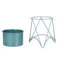 thumbnail image 3 of Maceta para plantas con soporte Maceta de metal dorado con soporte, 3 of 8