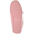 thumbnail image 7 of Snugrugs Womens Wool Lined Moccasin Slippers with Rubber Sole & Wool Cuff - Pink - US 5, 7 of 7