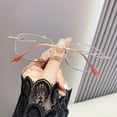 thumbnail image 4 of 4 Pairs of Women Rectangular Blue Light Blocking Reading Glasses 3.00 Men Metal Red Presbyopic Glasses Readers +3.0, 4 of 7