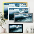 thumbnail image 4 of Designart 'The Ocean With Storm Waves' Nautical & Coastal Framed Art Print, 4 of 4