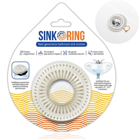 Colador para lavabo de baño SINK RING de 1,57" para desagüe emergente