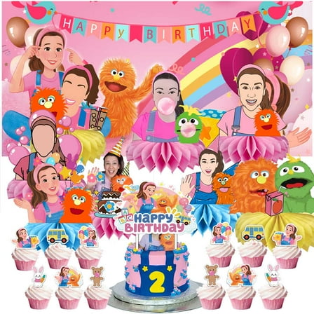 Ms Rachel Party Supplies Honeycomb Centerpieces Table Toppers Backdrop Decorations for Birthday