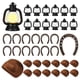 thumbnail image 1 of 36 Mini Faroles Occidentales para Decoración de Fiestas de Vaqueros: 12 Faroles con Velas, 12 Herraduras Colgantes y 12 Sombreros de Vaquero., 1 of 5