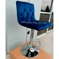 thumbnail image 3 of Heavenly Collection Blue Upholstery Adjustable Stool SET OF 4, 3 of 5