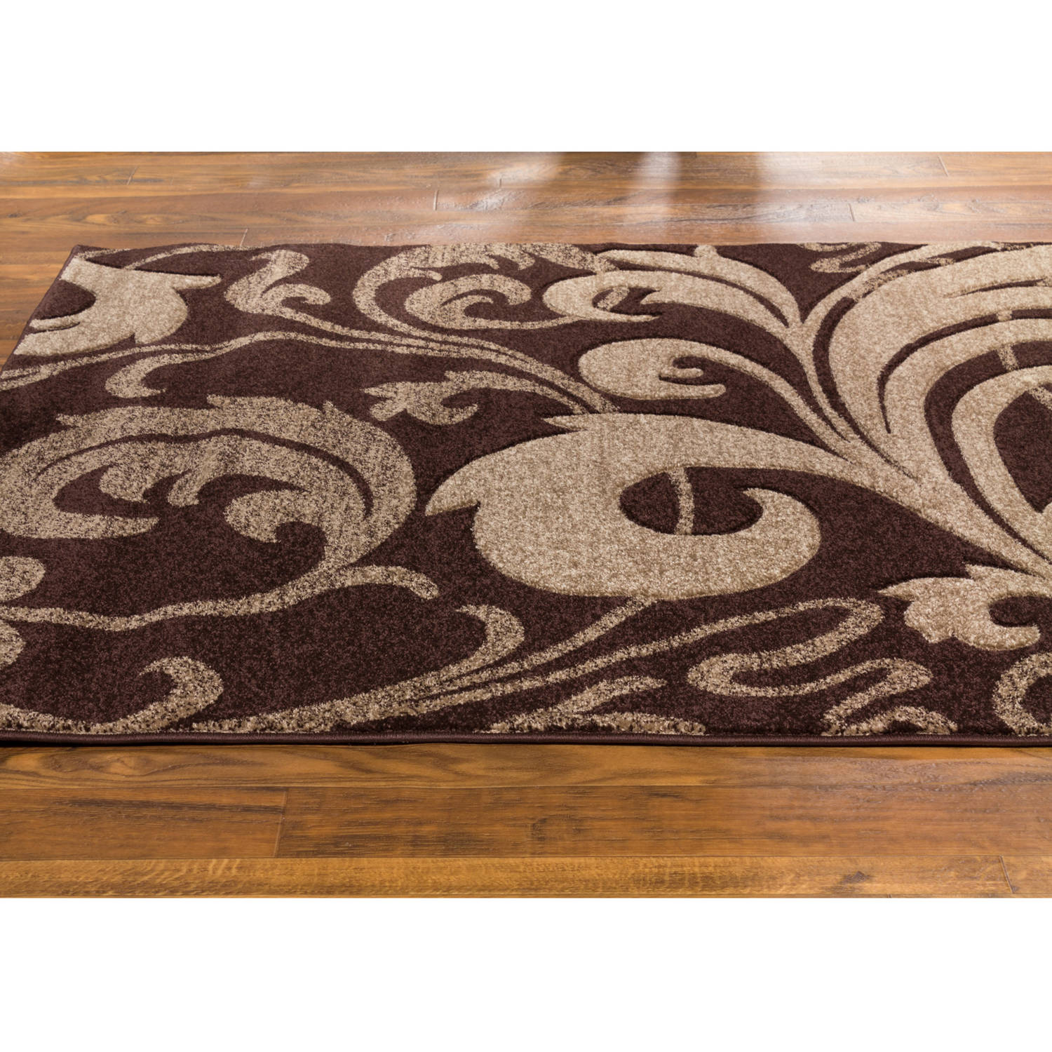 Well Woven Ruby Leslie Fleur De Lis Geometric Area Runner Round