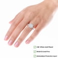 thumbnail image 5 of APSVO S925 Sterling Silver Plated Rings for Women CZ Eternity Promise Wedding Band Engagement Rings Birthday Graduation Mothers Day Jewelry Gifts Her Girlfriend Wife Female Adults Teen Ideas, 5 of 7