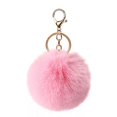 thumbnail image 5 of (Color rosa) Llavero Pompón en Pelo de Conejo, Tacto Suave Garantizado, 5 of 5