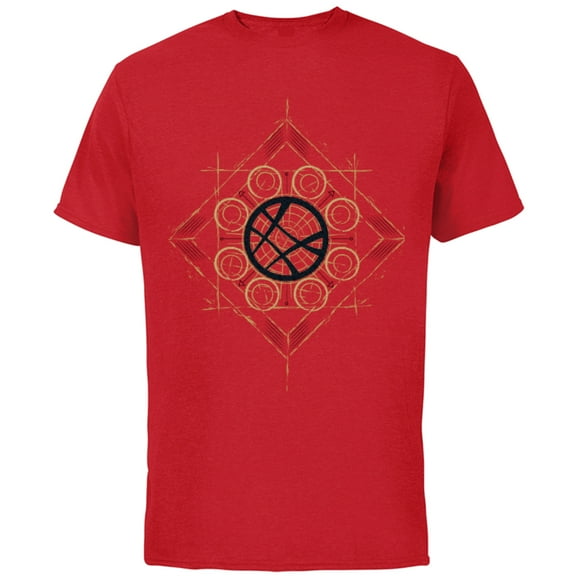 Marvel Doctor Strange Eye of Agamotto - Short Sleeve Cotton T-Shirt for Adults - Customized-Red