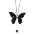 thumbnail image 1 of Colgante de mariposa de diamantes para coche, colgante de metal con forma de mariposa para espejo retrovisor de coche, colgante de diamantes de moda para coche, 1 of 5