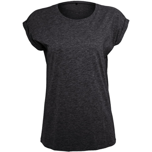 Build Your Brand T-Shirt à Épaules Prolongées pour Femmes