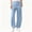 Sky Blue, variant on Abomasnow Women Barrel Travel Pants Elastic Waistband Tapered Leg Baggy Mid Rise Work Trousers Lounge Pant with Pockets