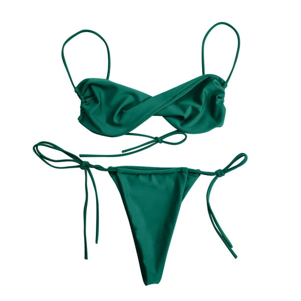 Green Pattern Design,Flower Bikinis for Teen Girls Bikini Swimsuits  Swimming Suits for Women Teens in Bikini, Style, Small : :  Clothing, Shoes & Accessories