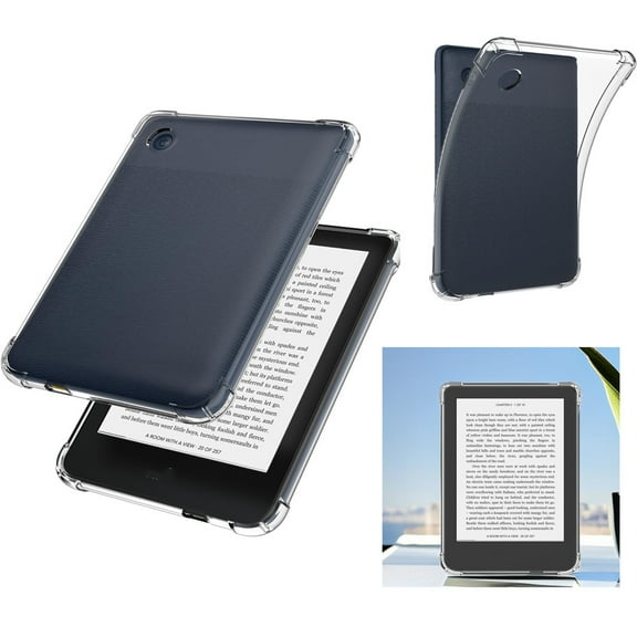 Protective Transparent Case Compatible for Kobo Clara Colour /BW 2024 (Model: N365/N367), 6 Inch Ereader TPU Sleeve Skin Protection Dustproof Case Cover