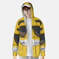 thumbnail image 2 of Balery Smiling With Sunglasses Sudadera ligera de manga larga con capucha y protección solar UPF 50+ para hombre y mujer, ideal para pesca y running-Small, 2 of 7
