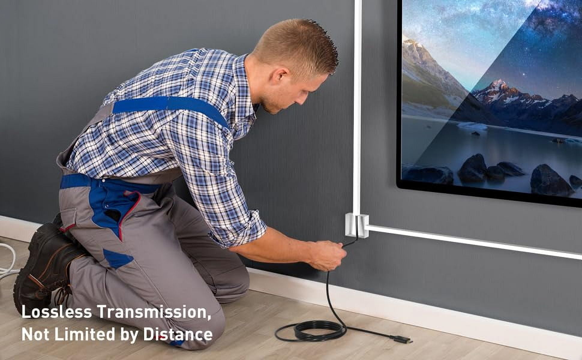 AUBEAMTO 8K 60HZ Optical Fiber Cable HDMI-compatible 2.1 Extension Cable  8K@60Hz 4K@120Hz HDCP 2.2&2.3, eARC,HDR10, Dynamic HDR -  HDMI Splitter Video Cable for TV BOX/Projector - 16ft