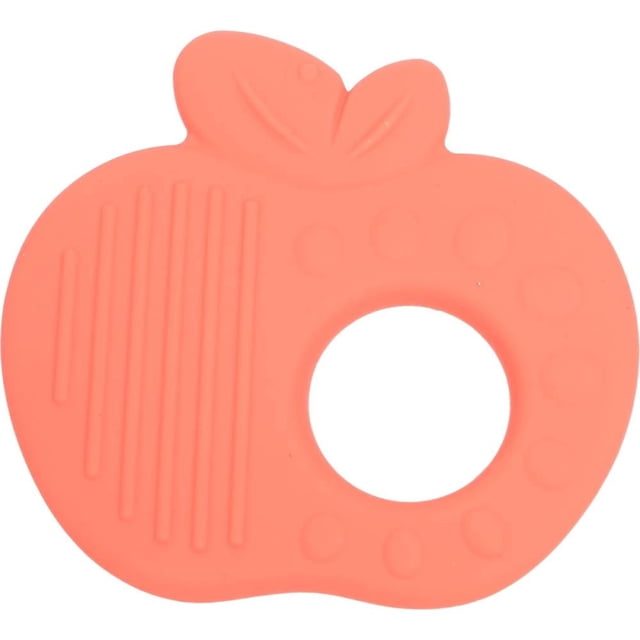 Mordedera de manzana Antsy Pantsy silicon 1 pieza rosa