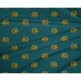 thumbnail image 4 of oneOone Polyester Lycra Fabric Elephant Block Print Fabric BTY 56 Inch Wide, 4 of 4