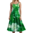 thumbnail image 5 of COMVALUE Women 2026 Green St. Patrick's Day Long Dress St. Patrick's Day Costume Green Sleeveless Dress Green Leprechaun Costume (Green, S), 5 of 6