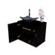 thumbnail image 2 of Gabinete para Baño con Puerta Y Cajón con Lavabo Y Monomando (Negro Mate/Gris) DECOMOBIL GABINETE 08, 2 of 4