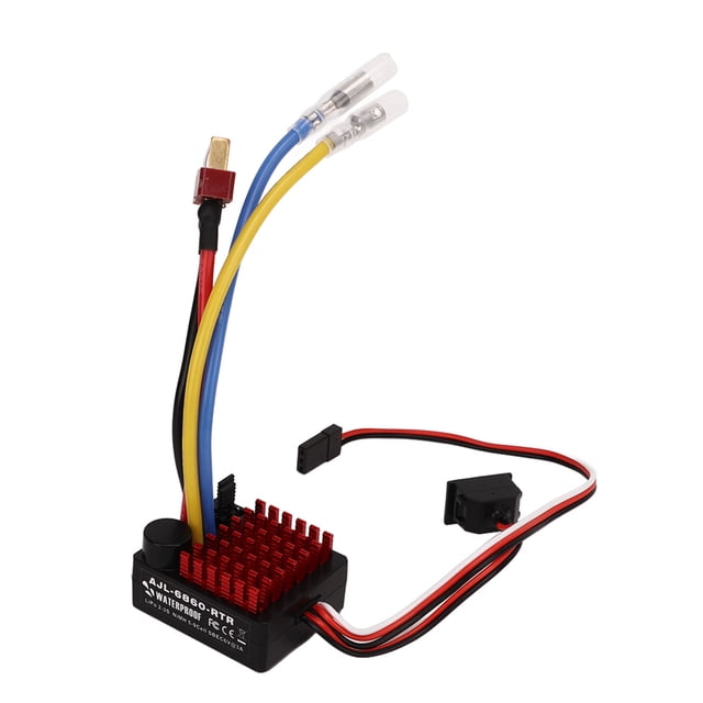 Controlador De Velocidad Electrónico, ESC Cepillado RC 60A AJL 6860 RTR Para Modelos De Automóviles 1/10 Para Modelos De Tanques 1/10