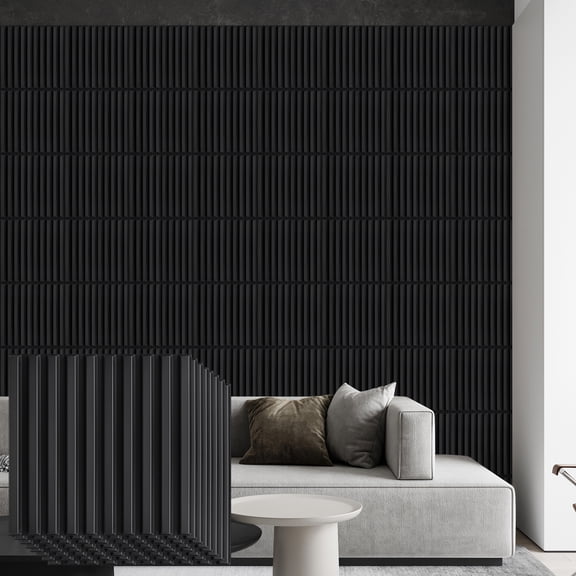 FLOLEOPA 30 Pack 3D Wall Panel, PVC Textured Wall Panels for Interior Wall Décor, 11.8 x11.8 Inch Cover 29.Sq.Ft