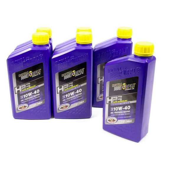 Royal Purple HPS High Performance Full Synthetic Motor Oil 10W-40, 6 qt