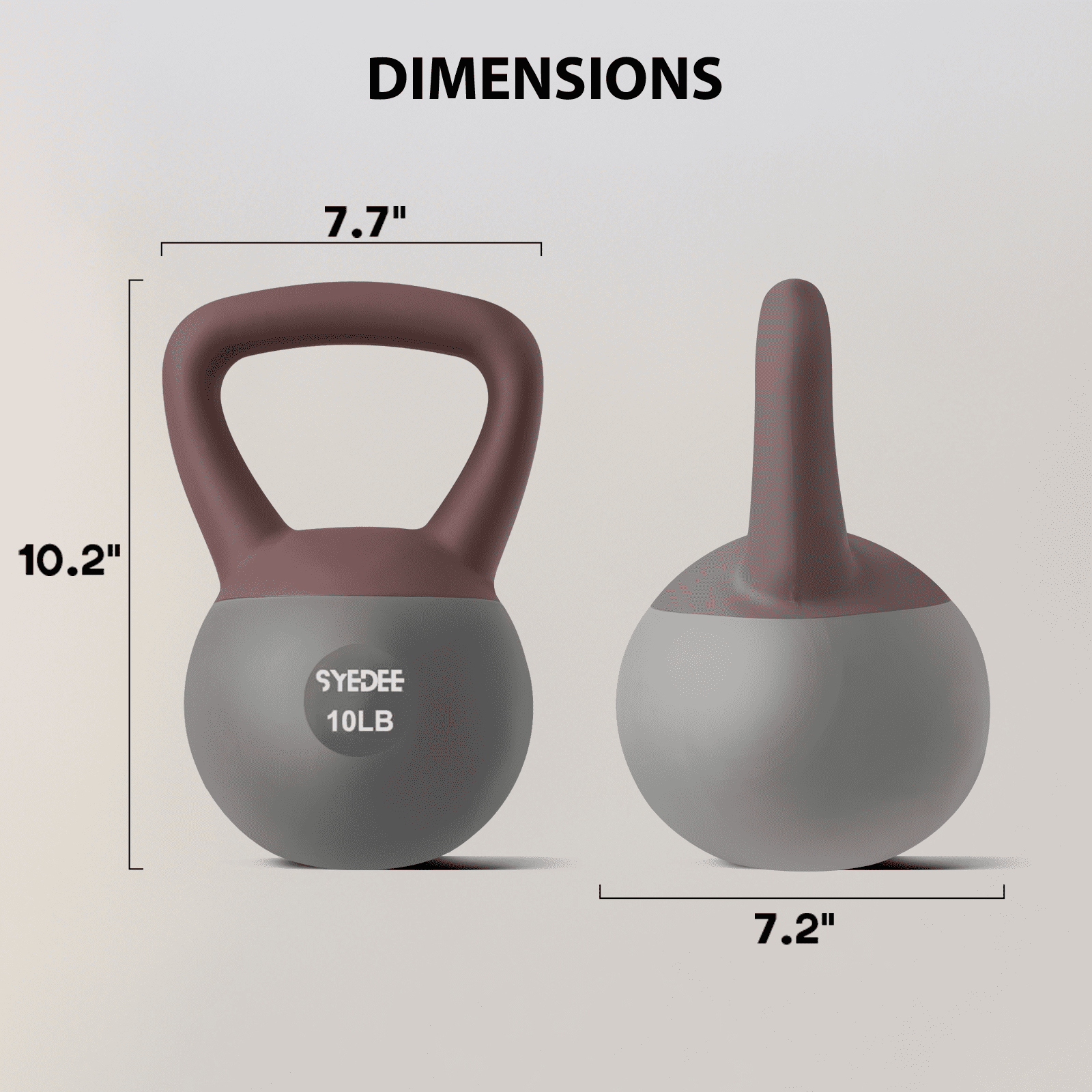 Syedee Soft Kettlebell Set –10lbs Anti-Slip Grip & Wide Handle Design,Soft Kettlebell set, Gentle Floor-Friendly Impact, for Home Functional Training, Home Gym