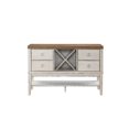 thumbnail image 2 of Acme Katet Server in Weathered Oak & Antique White, 2 of 4