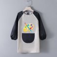 thumbnail image 1 of Delantal impermeable para niños, estudio de pintura, máscara para hombres y niñas, para comer, pintura, antiadherente, impresión para guarderías, invertida, 1 of 5