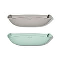 thumbnail image 2 of OXO Tot Roll-Up Bibs 2-Pack, Drizzle & Opal – Unisex, Easy-Clean, Travel-Friendly Baby Feeding Bibs, 2 of 5