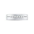 thumbnail image 2 of FB Jewels 14kt White Gold Mens Round Channel-set Diamond Wedding Band Ring 1/4 Cttw, 2 of 4