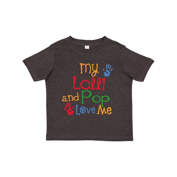 Inktastic My Lolli and Pop Love Me Grandchild Boys or Girls Toddler T-Shirt