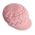 thumbnail image 1 of Gorro de punto cálido de invierno para mujer, gorro de lana para nieve, esquí, banda, visera solar, 1 of 5