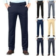thumbnail image 1 of Styesk Men's Pants Men's Business Casual Fashion Solid Color Suit Pants, 1 of 7