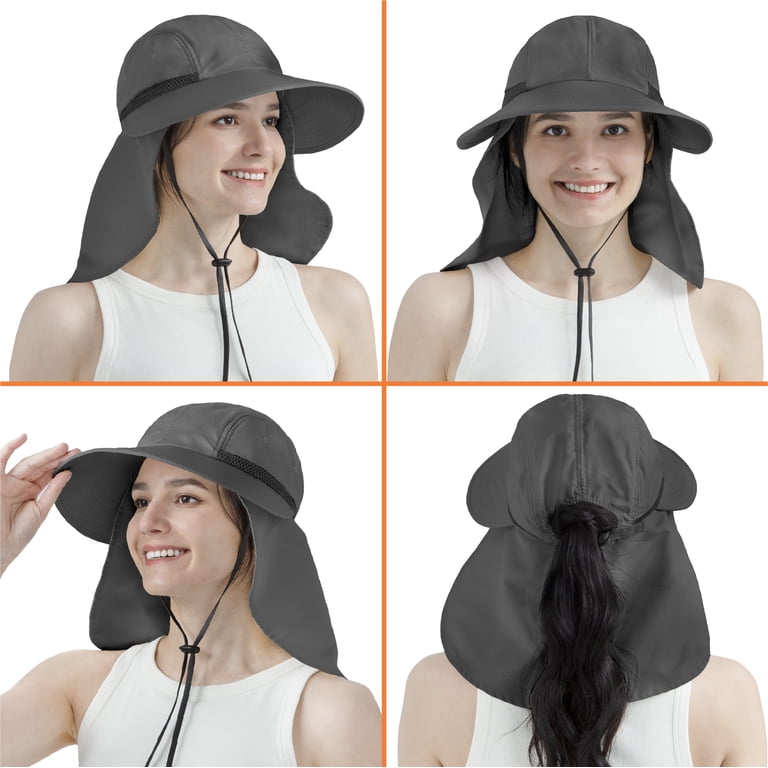SUN CUBE Women Sun Hat Neck Flap Cover, UV Protection Wide  display picture 1