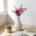 thumbnail image 5 of Peonies Artificial Flowers, Artificial Round Peony Flower Heads, Peony Buds Fake Peony Heads Bulk for Wedding Flower DIY Crafts Bridal Bouquets Table Party Home Decor Purple 1Pcs, 5 of 8