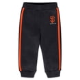 thumbnail image 4 of Newborn WEAR by Erin Andrews  Black San Francisco Giants Fleece Crewneck and Pants Set, 4 of 5