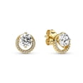 thumbnail image 4 of PANDORA Sparkling Round Halo Stud Earrings, 4 of 4