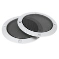 thumbnail image 4 of Unique Bargains 4pcs 4' Glossy Audio Speaker Cover Mesh Subwoofer Circle Grille Protector Silver Tone for Car, 4 of 4